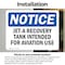 Signmission Jet-A Recovery Tank Intended For Aviation Use, 5 in W x Rectangle, Vinyl Decal OS-2PACK-NS-D-35-L-13762 - alternate 3